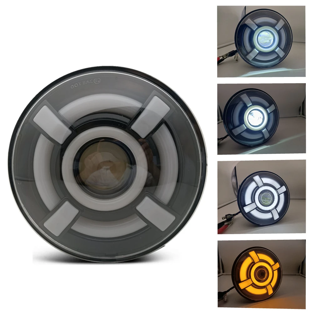 Фары головного света для мотоцикла 7 дюймов ДХО H4 ВАЗ 2101 Lada Niva 4x4 Suzuki Samurai| |