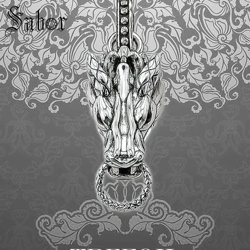 Подвески в виде дракона подвески модные ювелирные изделия серебряного цвета