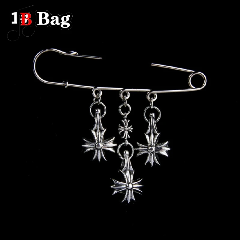 Булавка для сумки аксессуары мужчин и женщин брошь-Крест в стиле панк украшение