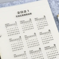 2021 elastic calendar transparent pp separator for a5personal size rings notebook soft plastic partition for planner sketchbook