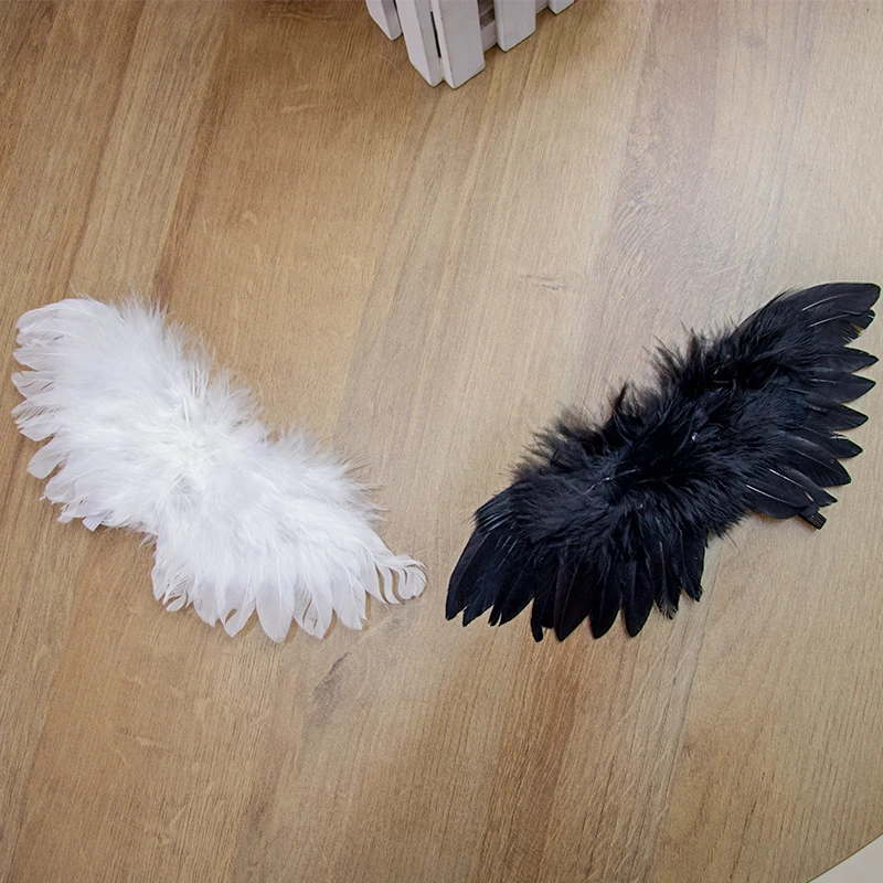 

Baby Kids Mini Angel Wing Newborn Photography Dog Pet Props Doll Clothes Wings Diy Sew Decoration Accessories Feather