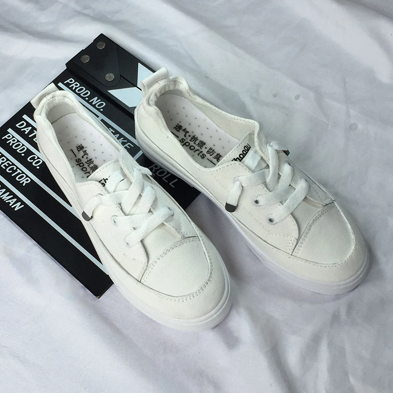

Autumn Flats shoes plain canvas shoes women's comfortable shoes canvas sneakers women casual shoes breathable U12-71