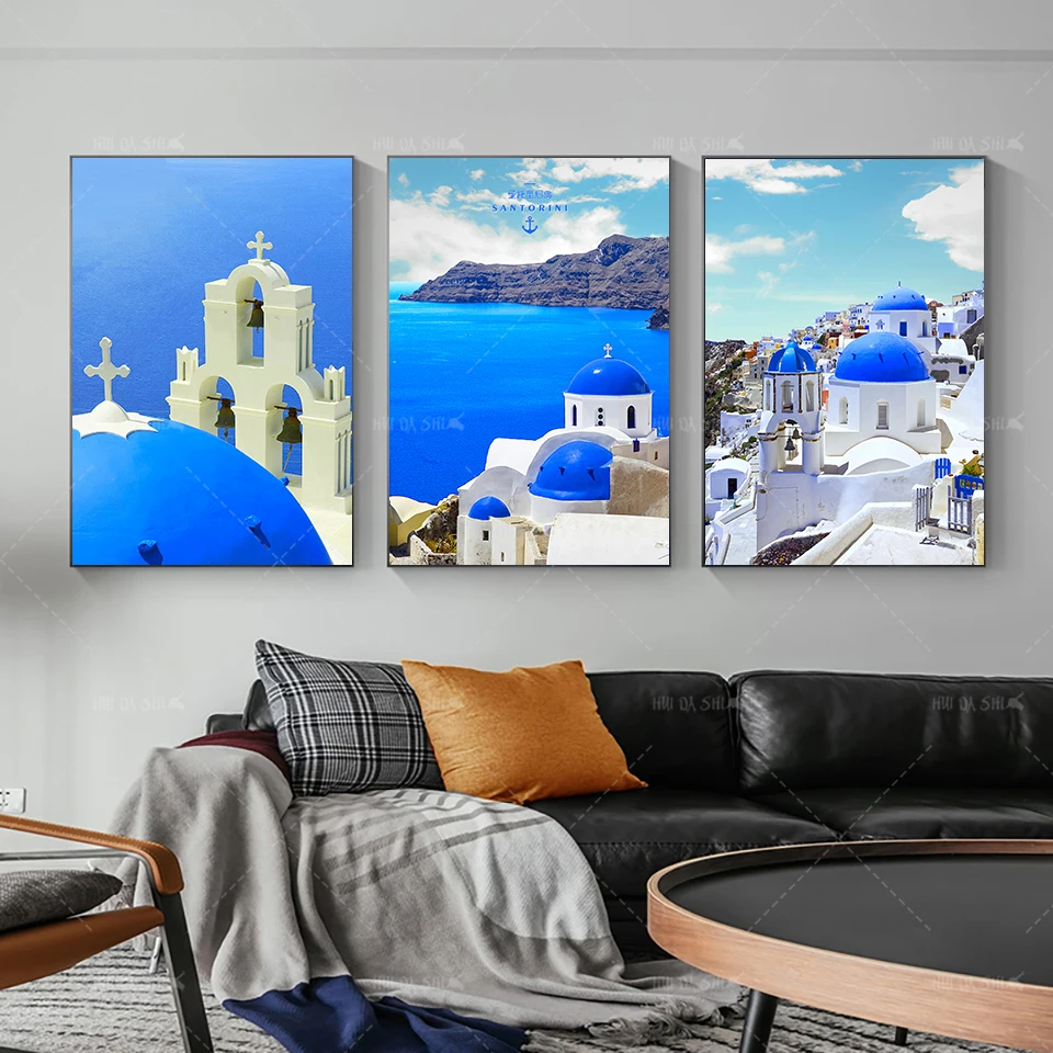 Современная Картина на холсте с морским побережьем пейзаж настенное искусство