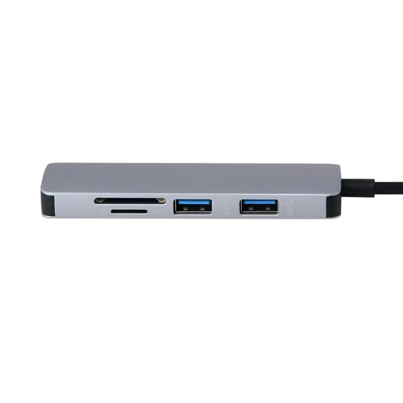 Алюминиевый USB C концентратор Type для 3 портов 0 TF кардридер конвертер кабель