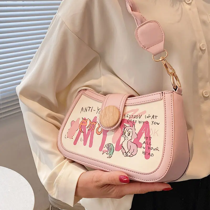 

Small bag handbags 2021 new tide texture shoulder bag spring messenger bag high sense of armpit bag
