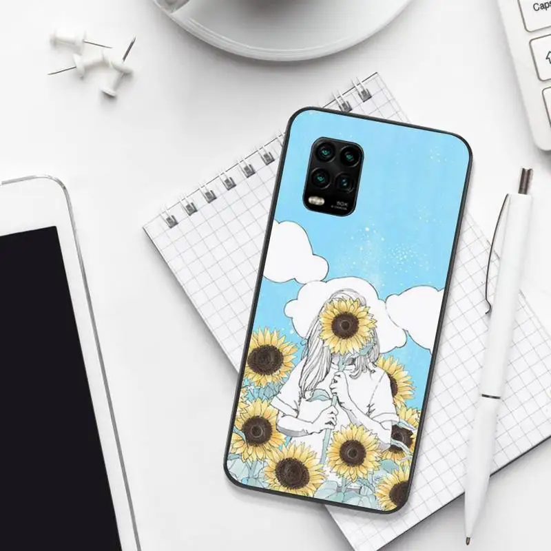 

Chrysanthemum Pattern Phone Case For Xiaomi 8 9 Se 10 10pro Note 2 3 10 MIX2 S MAX2 3 F1 5X