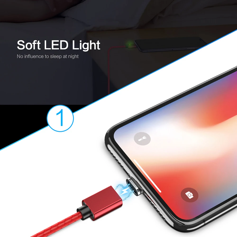 3A(Max) Магнитный кабель для быстрой зарядки usb type C Micro USB для xiaomi samsung huawei iPhone Магнитный кабель для синхронизации данных USB C кабели