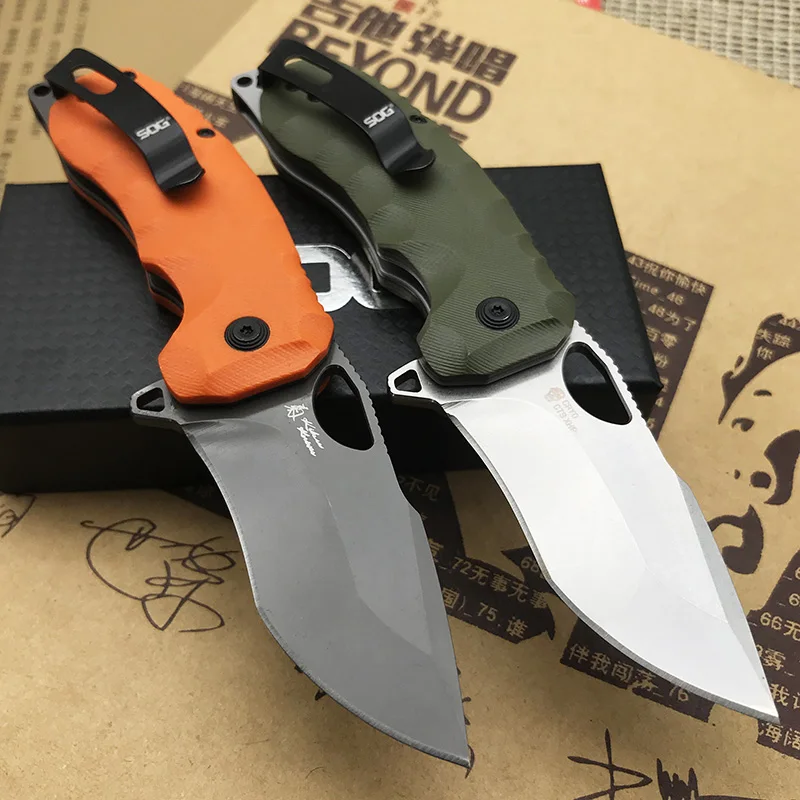 Складной нож SOG 2 стиля тактический карманный Клинок с рукояткой G10 лезвие D2