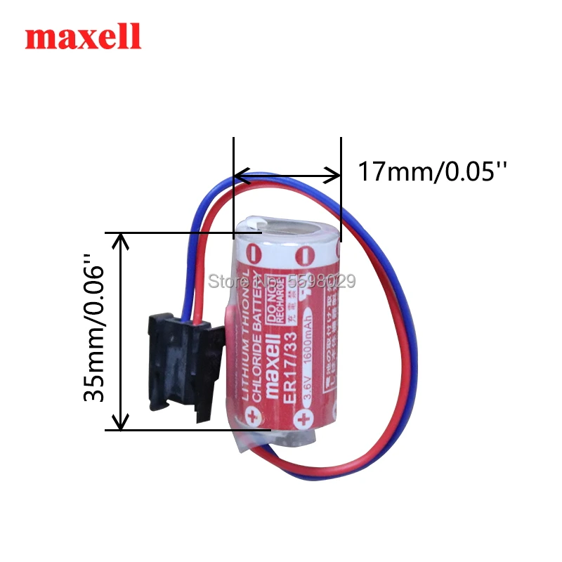 5 шт./лот Новый Maxell ER17/33 ER 17/33 3 6 V 1600mah PLC Промышленный контроль литиевых батарей с