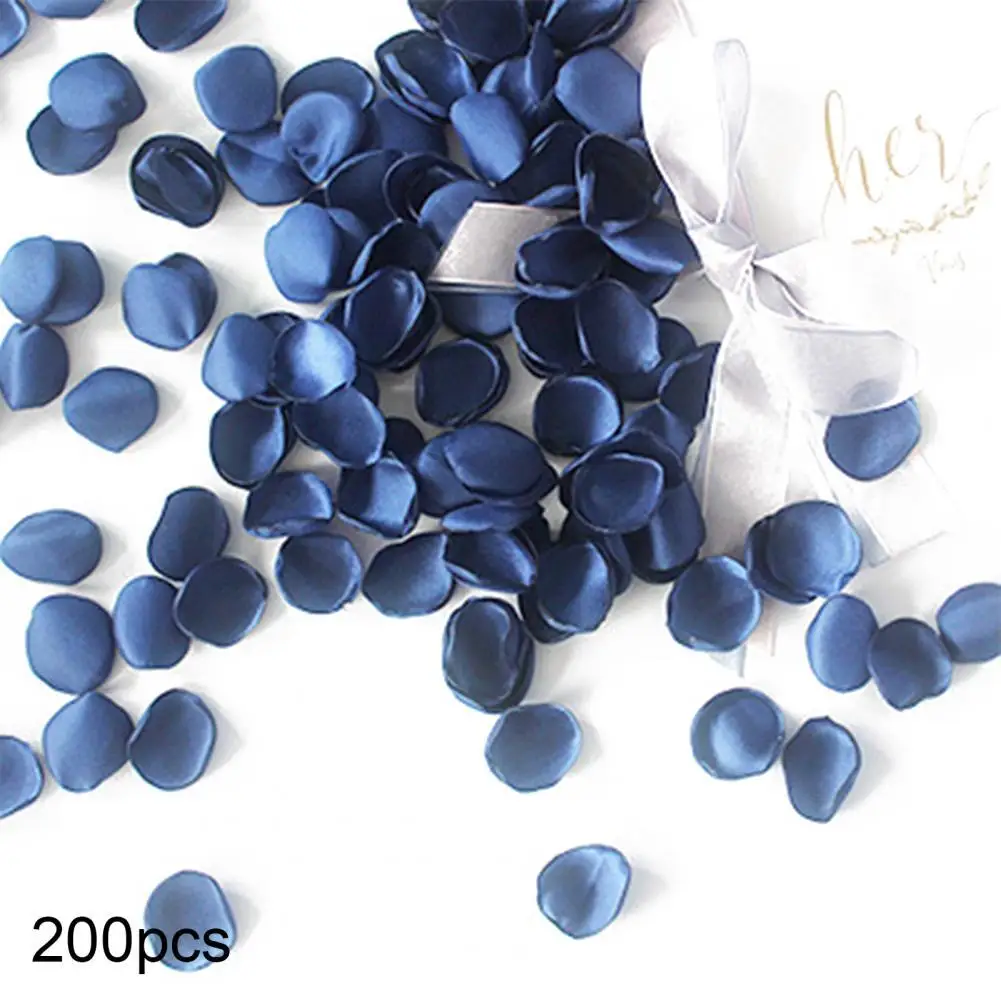 

Hot Sales!!! 200Pcs/Bag Faux Silk Petals Realistic Multi Color Red Natural-looking Artificial Rose Petals for Wedding Decoratio