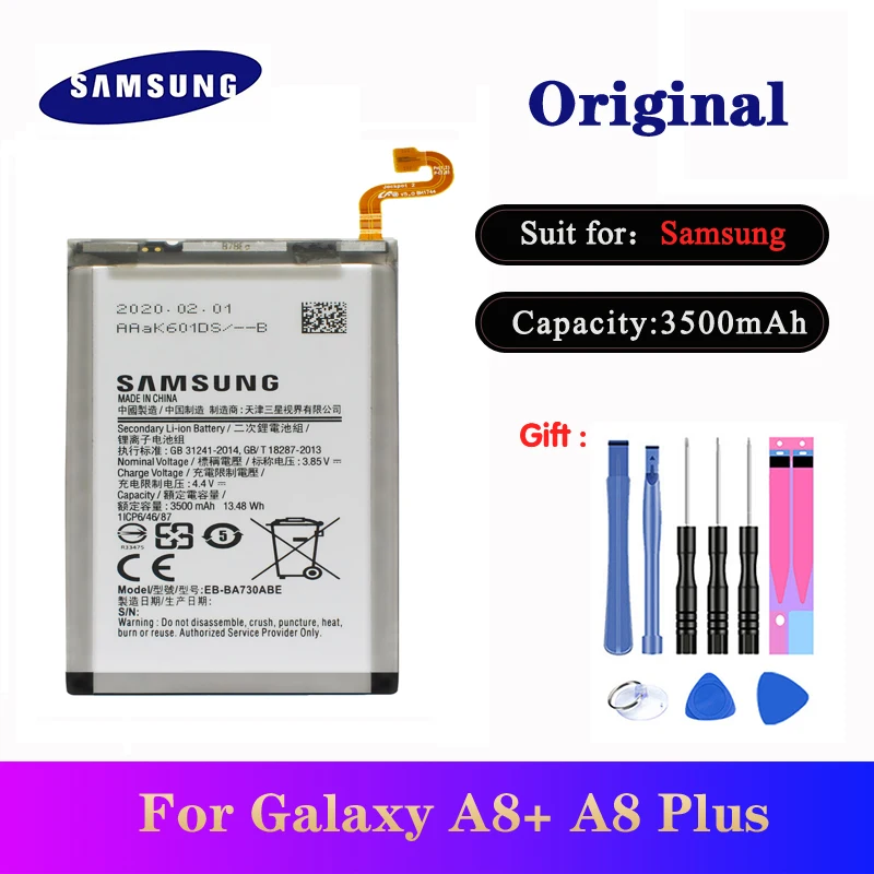 Аккумуляторная батарея для Samsung Galaxy A8 + Plus 2018 Φ A730F/DS 3500mAh Стандартная высокого