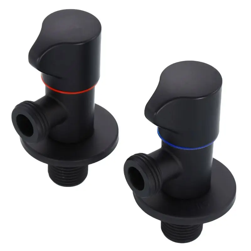 

28EB Bathroom Angle Filling Valve Faucet Kitchen Cold Hot Mixer Water Tap G1/2 Thread