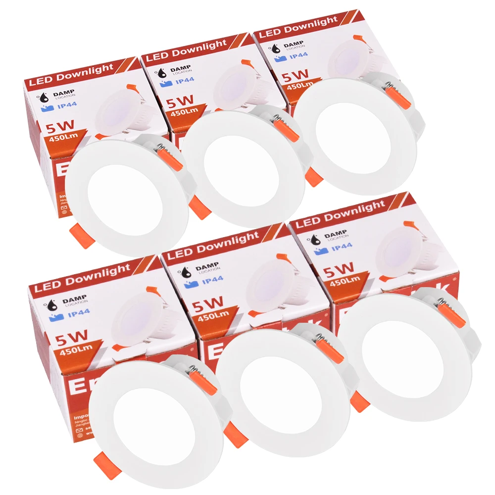 Затемняемый Светодиодный Потолочный встраиваемый Светильник 5 Вт совместимый с