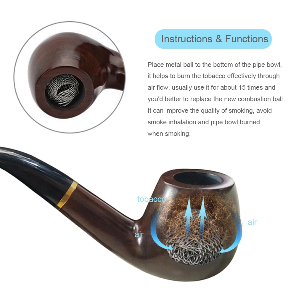 Ручной Черные сухой трубы из цельного дерева курительная трубка Горшочек для