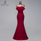 Женское вечернее платье-русалка, Длинное Элегантное платье с бантом, бальное платье для вечеринок