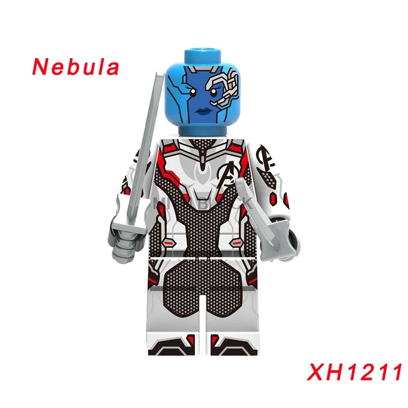 xh1211 Single Sale Avengers 4 End Game Space Suit With Micro Figures Tony Stark Thor Hawkeye For Children Toys Building Blocks - Цвет: xh1211
