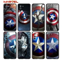 avengers shield marvel for samsung galaxy s21 ultra plus note 20 10 9 8 s10 s9 s8 s7 s6 edge plus black soft phone case