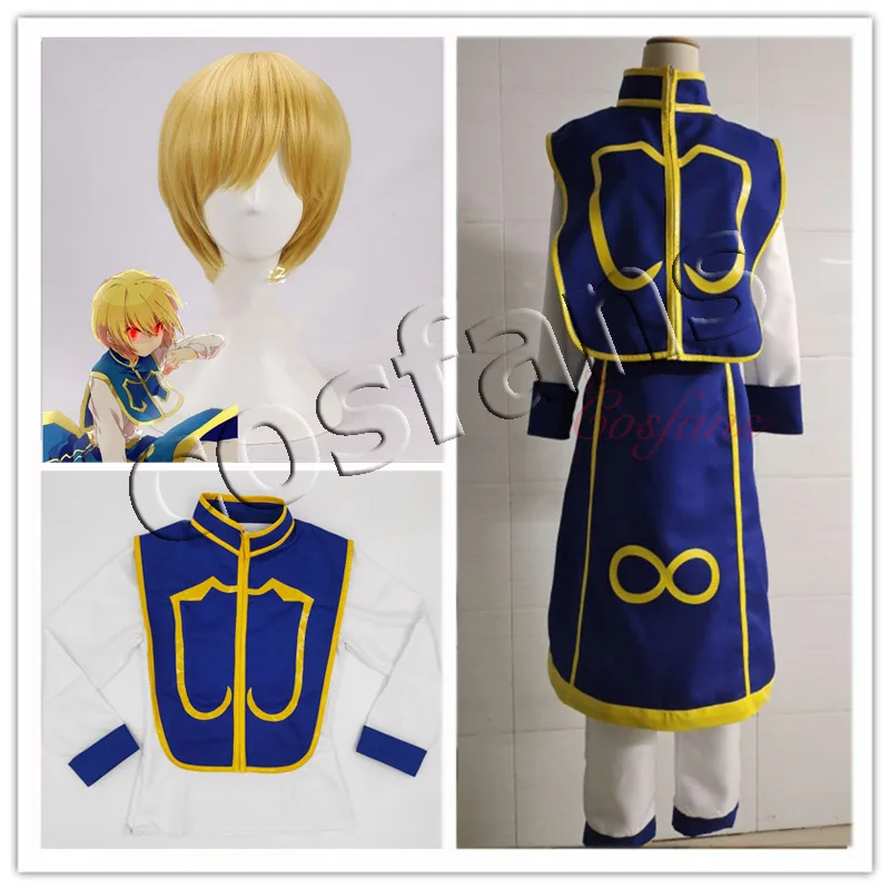 Аниме Hunter X Косплэй Kurapika костюм способный преодолевать Броды для взрослых Для