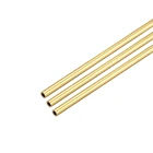 Круглая латунная трубка uxcell, длина 300 мм, диаметр 1 мм, толщина стенки 0,2 мм, бесшовные прямые трубы, 3 шт.