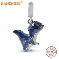925 sterling silver adorable cartoon dinosaur dangle charms beads fit original brand bracelet necklace jewelry for women men