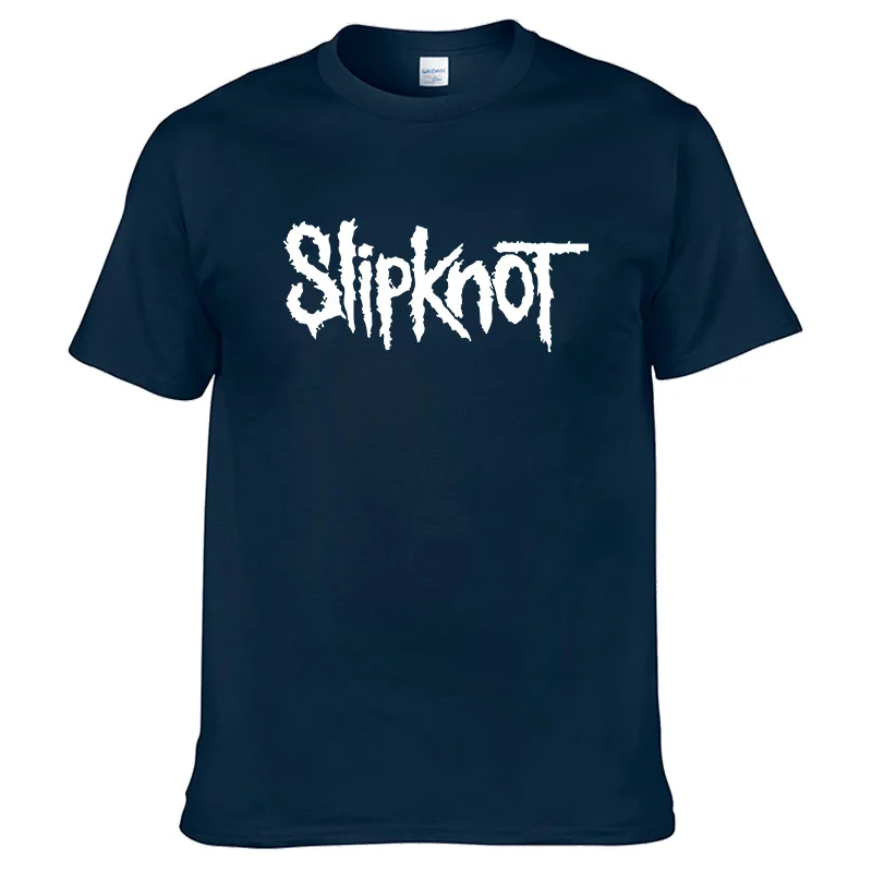 Футболка Slipknot в стиле хип хоп с коротким рукавом 100% хлопок Классический Топ