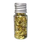 Съедобная Золотая фольга для украшения выпечки, имитация золотых хлопьев, Серебряные Листья, листья для красоты ногтей, розовое золото, золочение, для творчества и рукоделия, BJStore