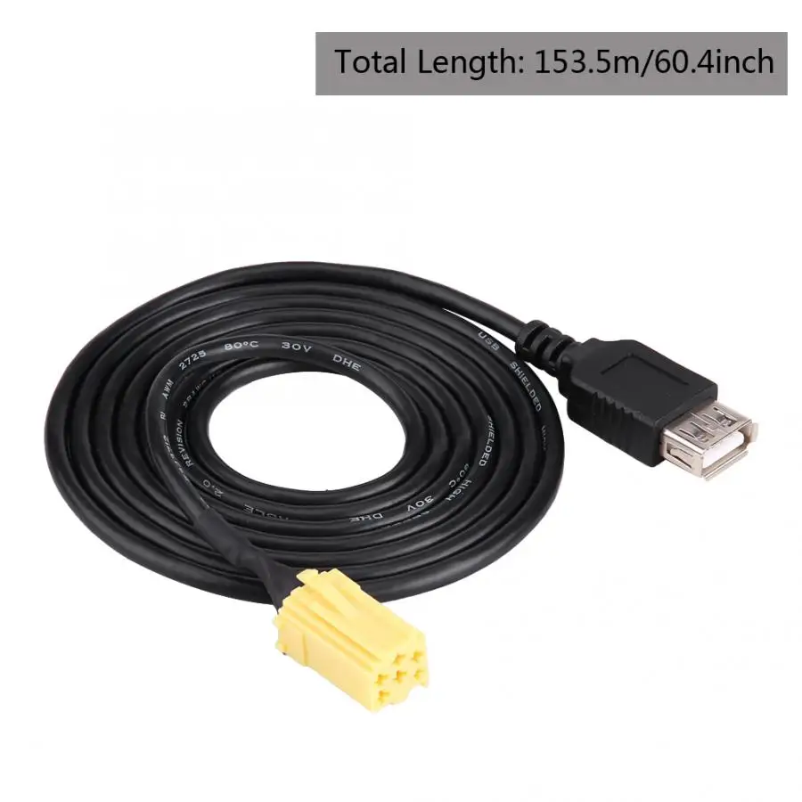 Автомобильный MINI ISO 6 контактный разъем Подключить usb адаптер кабель для Alfa Romeo Fiat