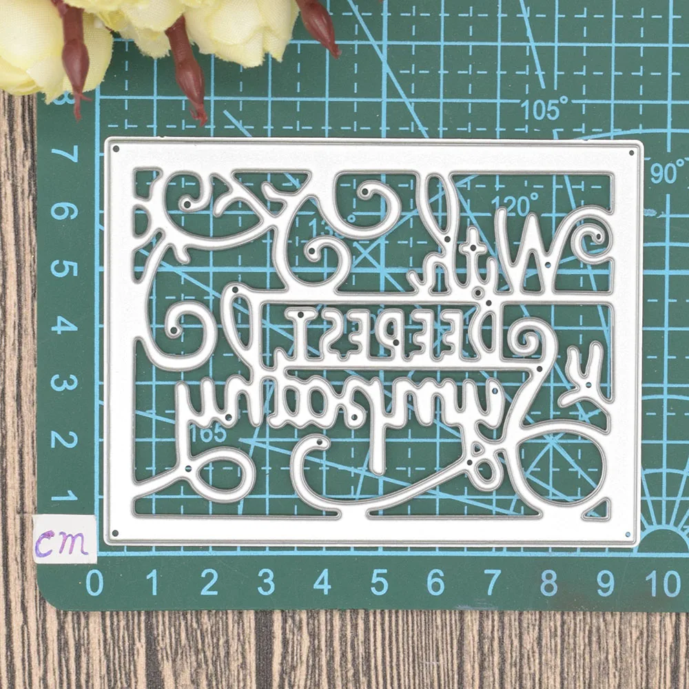 С глубокой симпатии слово штампы металла резки Скрапбукинг высечки DIY