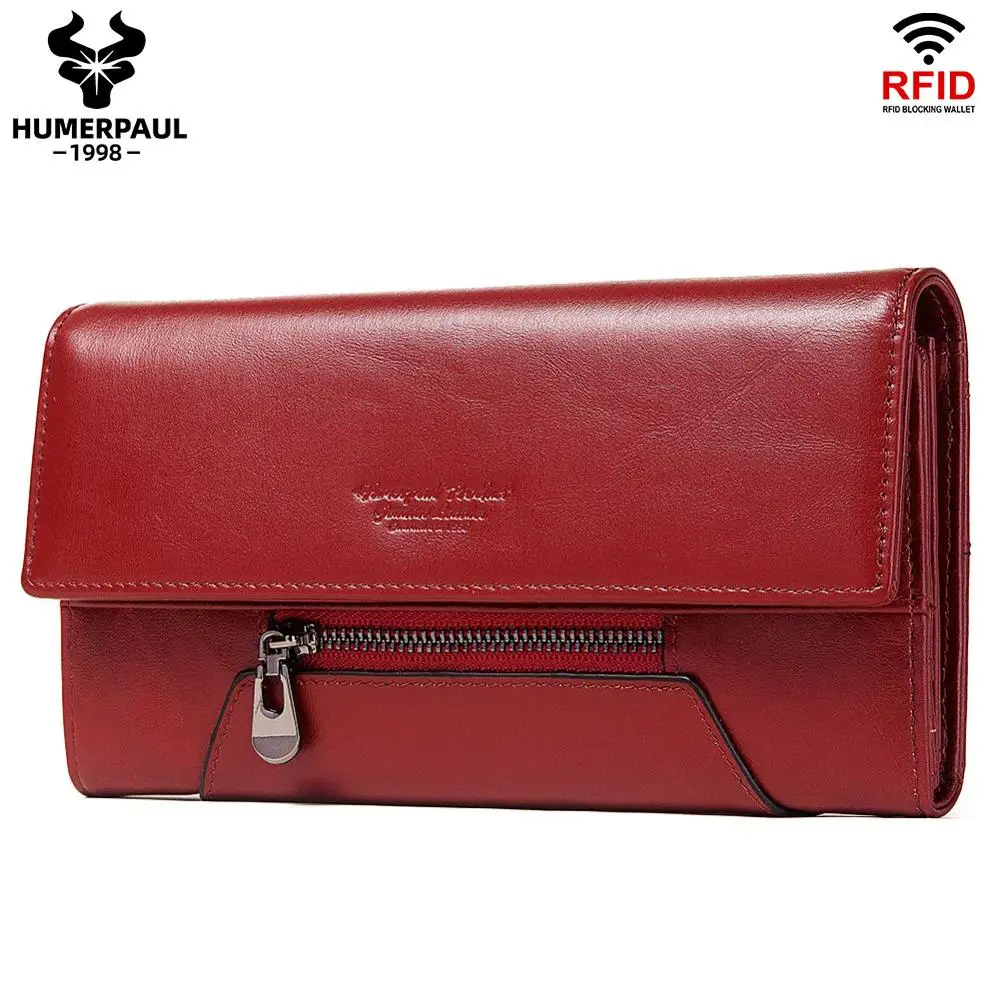 

New Luxury Women Wallets Fashion Letter Long Tri-fold Purse Fresh Leather Female Clutch Card Holder With Phone Bag Cartera Mujer