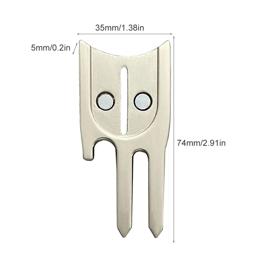 

6 In 1 Golf Divot Tool Pitch Bottle Opener Groove Cleaner Putting Green Fork