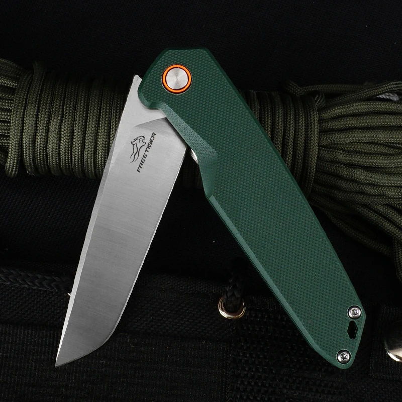 FREETIGER 2021 новый складной нож D2 Сталь G10 Материал самооборона выживание тактический