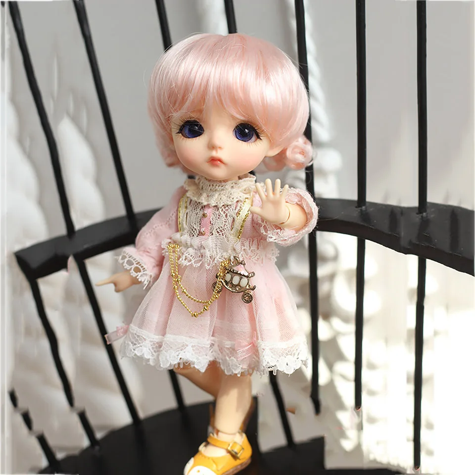 3 Bybrana 1 шт. bjd парик 1/3 1/4 1/6 1/8 имитация мохера цветок плетение - Цвет: 3