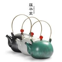 stoneware pots and pots japanese style ceramic kung fu tea set creative kiln retro handmade single pot
