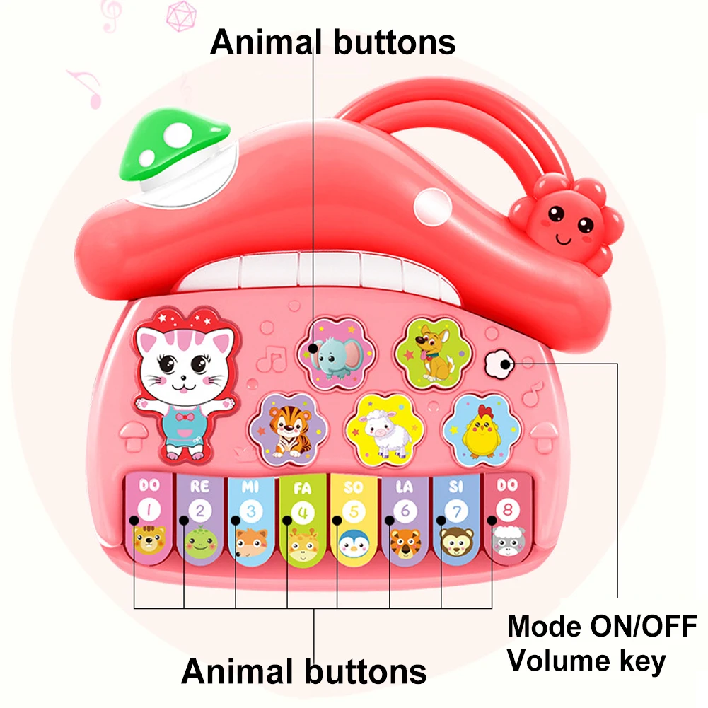 Симпатичные гриб стеклянная бутылка электронная клавиатура музыкальные