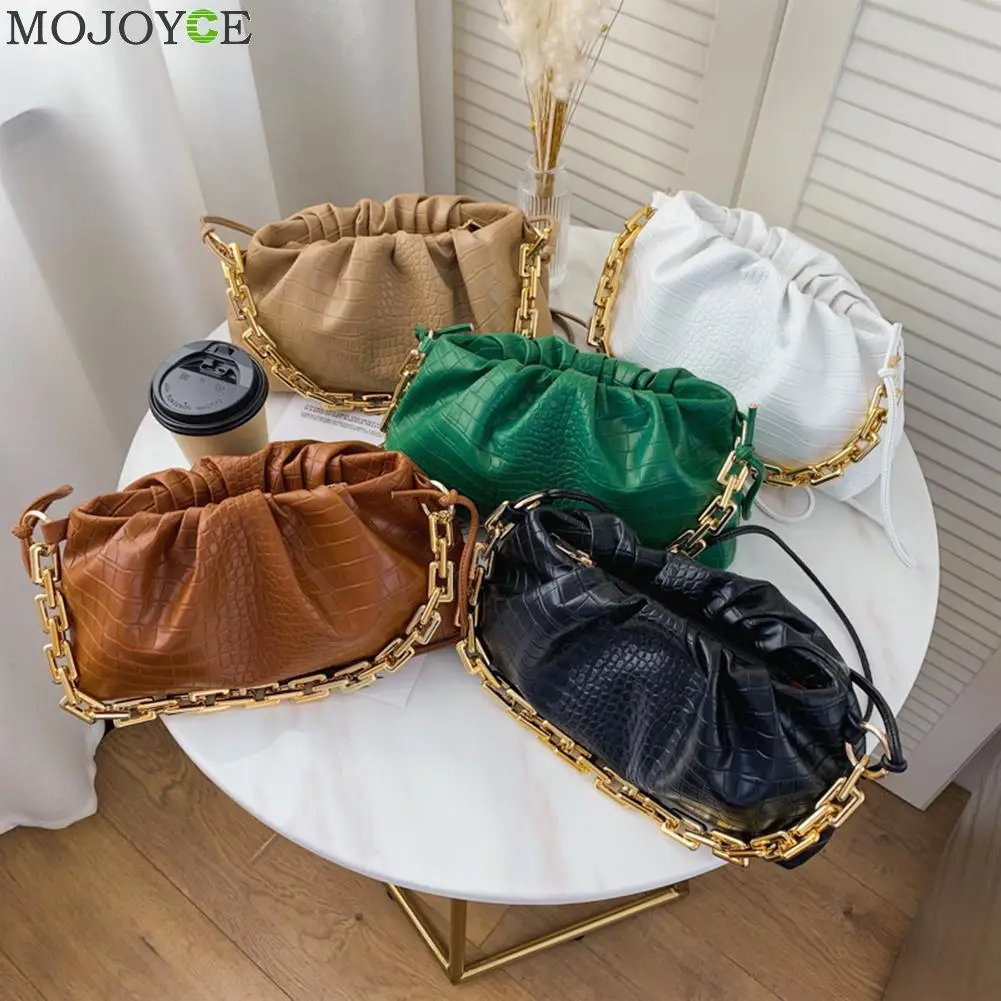 

Сумка-тоут женская плиссированная, мягкий Сумочка-тоут в форме облака, маленький саквояж кросс-боди с жемчугом, чемоданчик на плечо