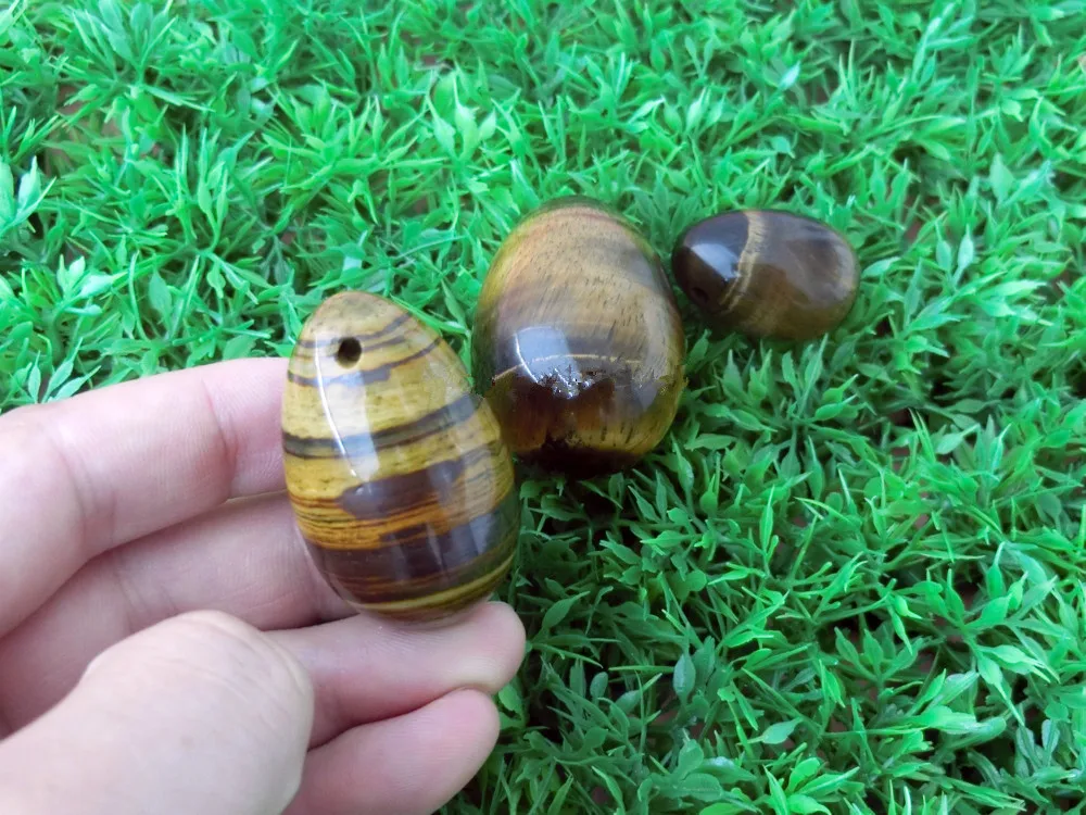 3 шт. яйцо тигровый глаз с нефритовым камнем|Брекеты и подставки| |
