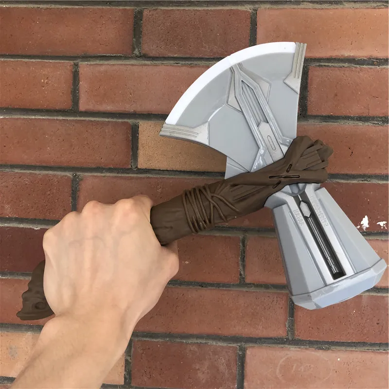 Thor Axe Hammer Stormbreaker звуковое освещение флэш-оружие для косплея роль в фильме детские игрушки Тор громовой Молот гравитационная индукция
