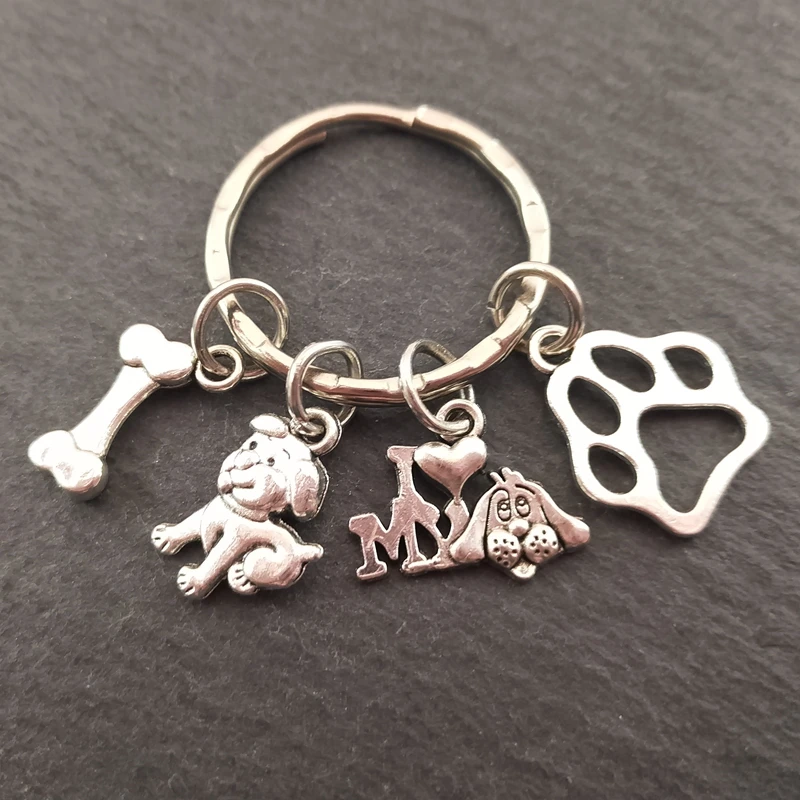 Брелок для ключей я люблю свою собаку 1 шт.|Брелоки| |