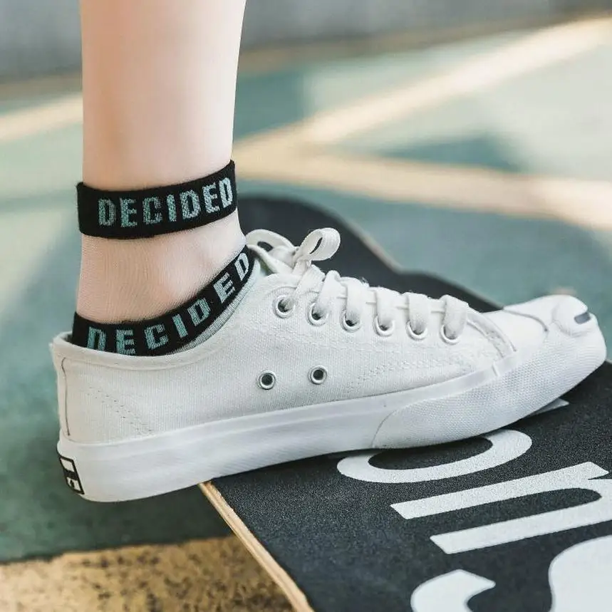 Хлопковые носки в стиле Ins прозрачные до щиколотки новые и милые хлопковые