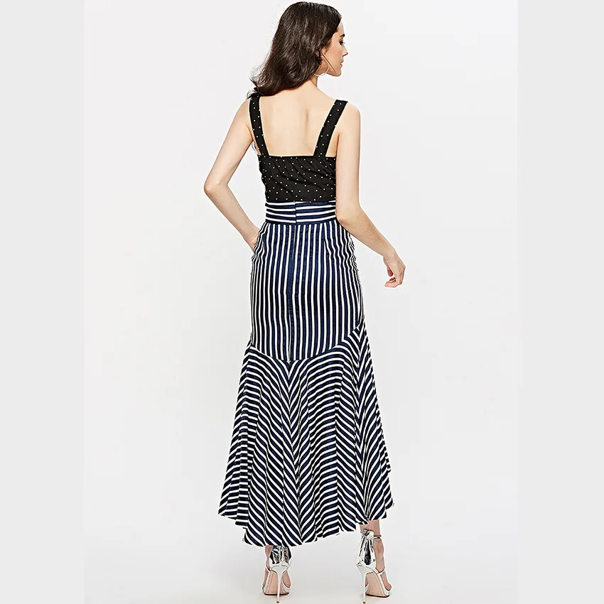 Женский тонкий короткий топ в горошек на лето | Женская одежда