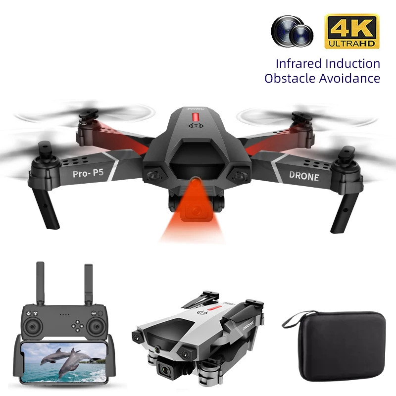 

Дрон S1max с инфракрасным датчиком обхода препятствий, профессиональный 4K HD Дрон с двойной камерой, управлением через приложение для аэрофото...