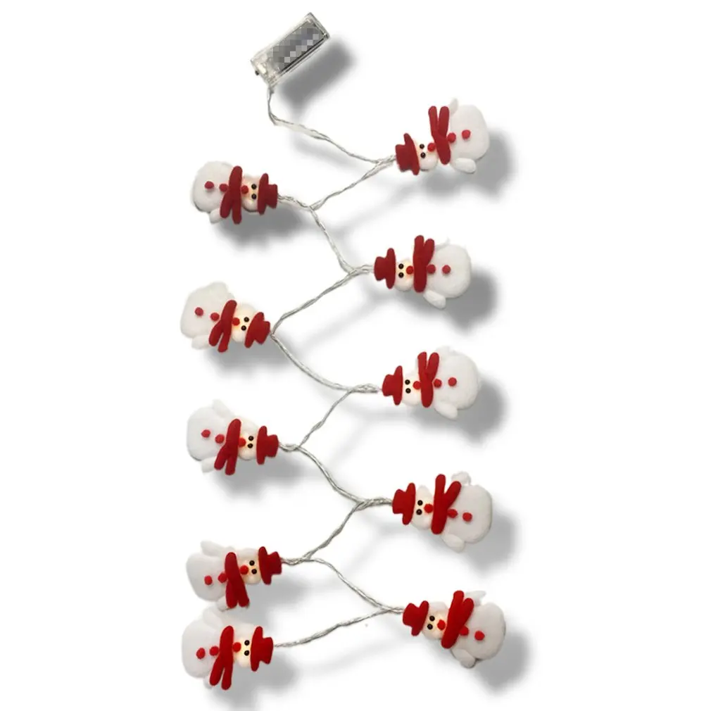 

Christmas Light String Snowman Plush Muppet Pendant Holiday Decoration Small LED Light Waterproof Outdoor Indoor Decoratio