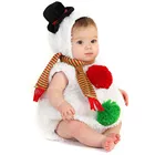 Рождественские боди для маленьких мальчиков и девочек; Рождественский флисовый комбинезон со снеговиком; комплект с шарфом; одежда для малышей; Ropa Bebe Navidad