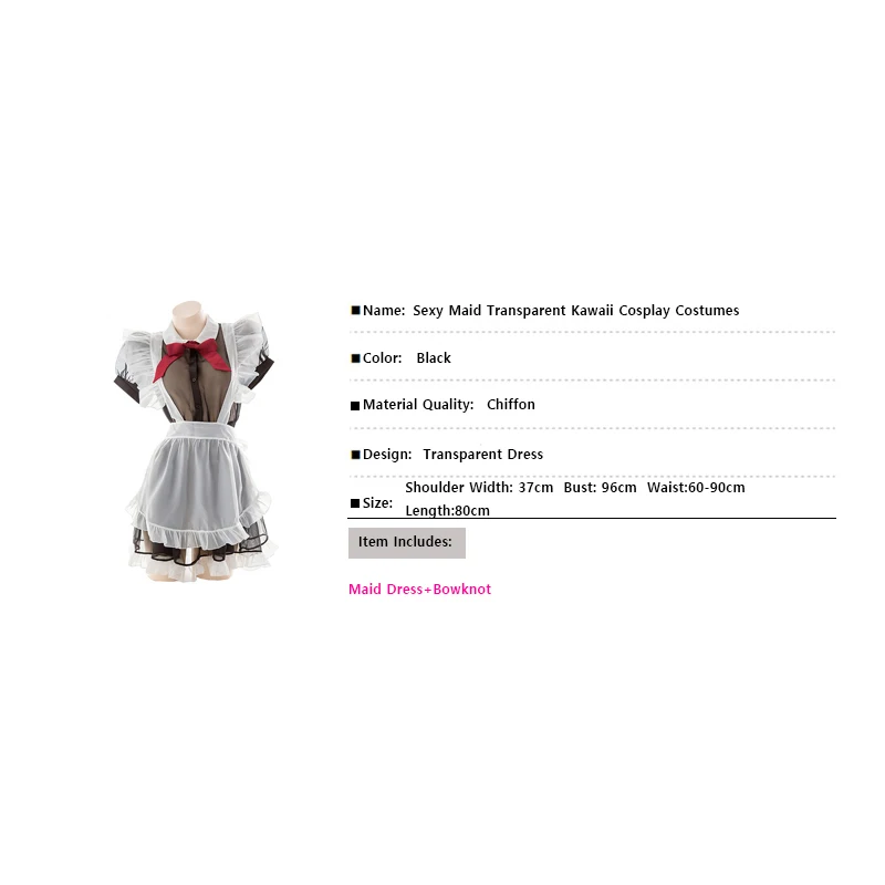 Women Girls Lolita Uniform Outfits Halloween Roleplay Costumes Maid Dress Cosplay Sexy Lingerie Late Night French Maid Costume images - 6