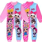 Новая Пижама LOL Surprise, Детская Пижама с рисунком аниме для девочек, зимний Пижамный костюм 2021, одежда для сна, комбинезон, детская одежда