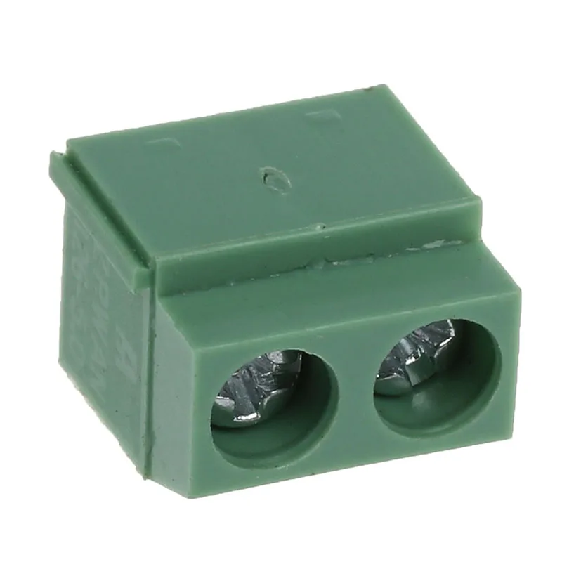 Большая сделка 30 шт. 2 полюса 5 мм шаг PCB крепление винт клеммный блок 8A 250 В |