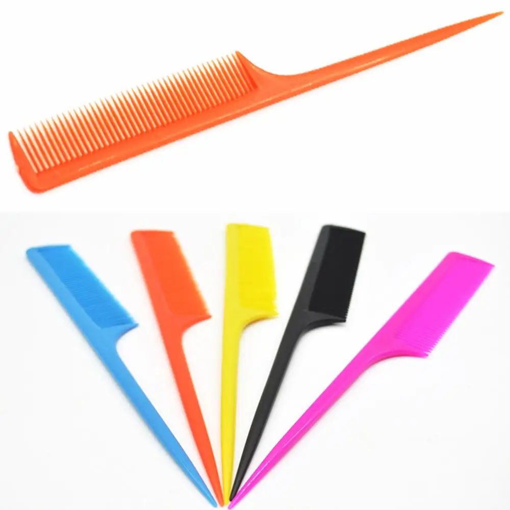 

Durable 5pcs Colorful Plastic Hair Pointed Tail Comb Comb Cutting Makeup High Salon Quality Styling Hair For Hairdresser To U1X7