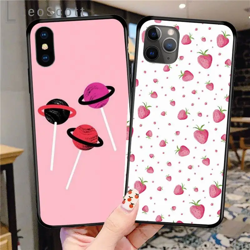 

Strawberry Phone Case for iPhone 11 12 pro XS MAX 8 7 6 6S Plus X 5S SE 2020 XR