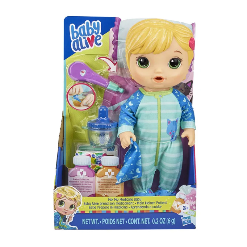 

Hasbro Interactive Toy Baby Alive Doll Educational Cute Reborn Babies Girl Gift Cure Baby Drink Pee Doctor Pretend Playset