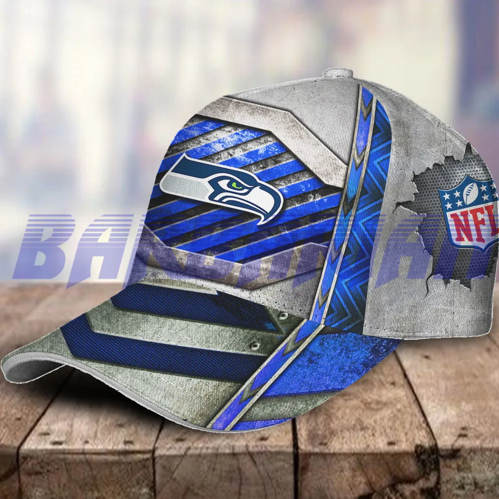 Бейсболка Seahawks в клетку с принтом птиц стиле хип хоп Повседневная Кепка полоску